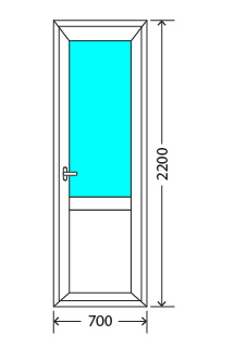 Балконный блок: дверь Exprof XS-358 32мм Красногорск