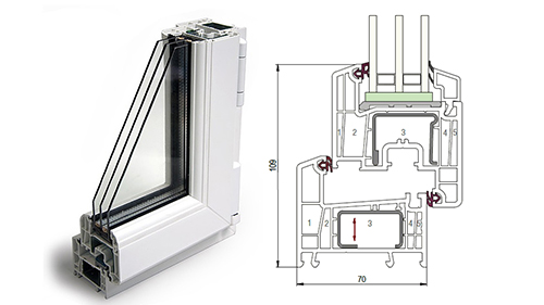Балконный блок 1500 x 2200 - REHAU Delight-Design 40 мм Красногорск