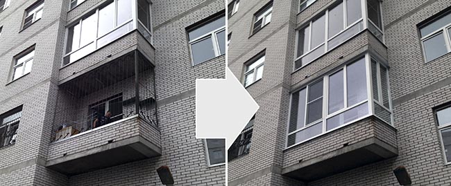 Остекление открытого балкона в Красногорск Красногорск