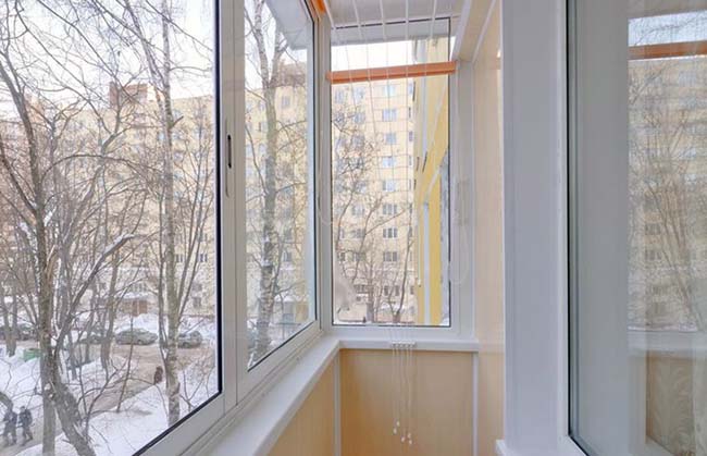 Зимнее остекление лоджии и балкона зимой Красногорск